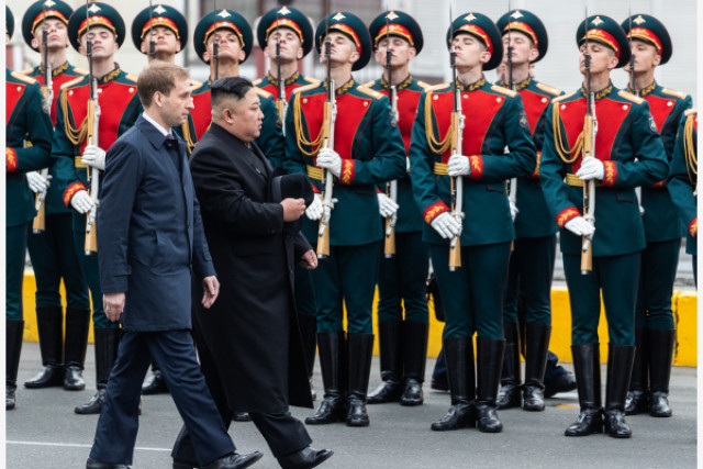 Kim arrives in Vladivostok for summit with Russia's Putin