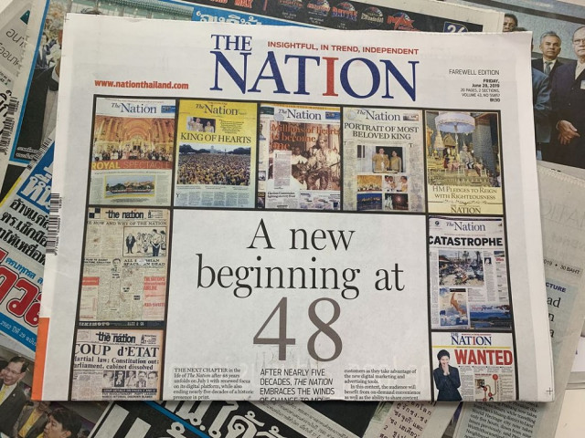Thailand's English daily giant The Nation ends print edition