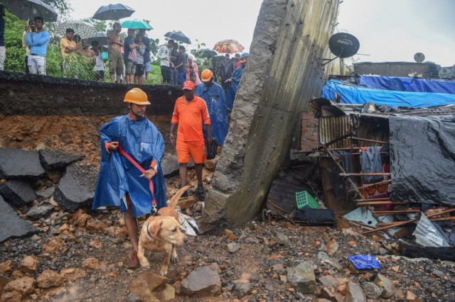 Collapsed wall kills 22 in Mumbai monsoon chaos