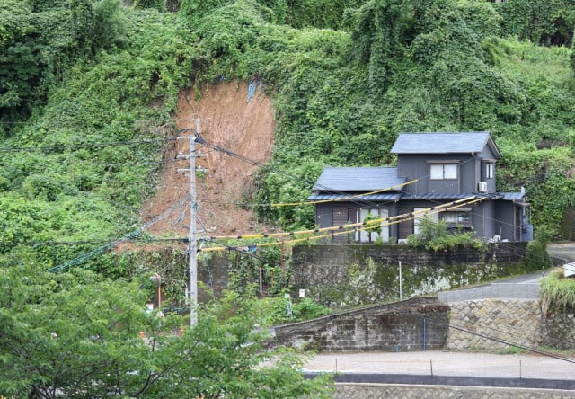 Japan on landslide alert as heavy rains lash south