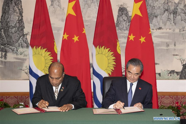 Restoration of China-Kiribati diplomatic ties significant: Chinese FM