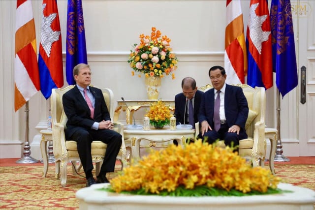 Cambodia’s PM, U.S. Ambassador discuss strengthening bilateral ties