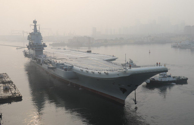 China confirms aircraft carrier sailed through Taiwan Strait