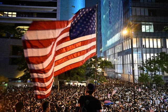 China slaps sanctions on US over Hong Kong unrest