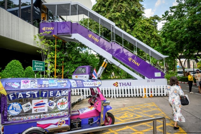 With travel limited, plane cafes take off in Thailand