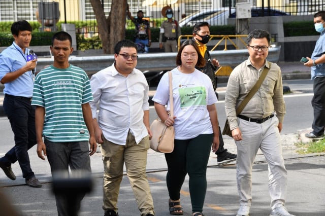 Thai protest leaders charged with royal defamation