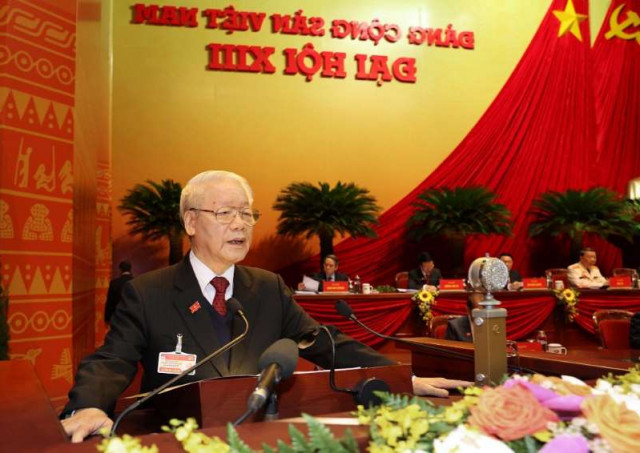 Vietnam re-elects party leader Trong after secretive congress