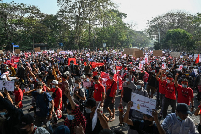 Thousands rally again in Myanmar against military coup