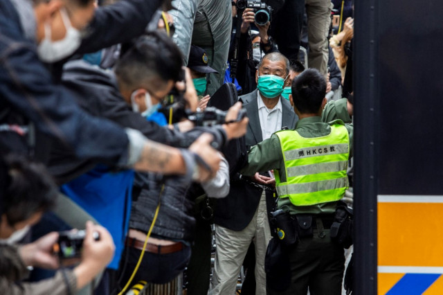 Jimmy Lai among eight more Hong Kong democracy activists jailed