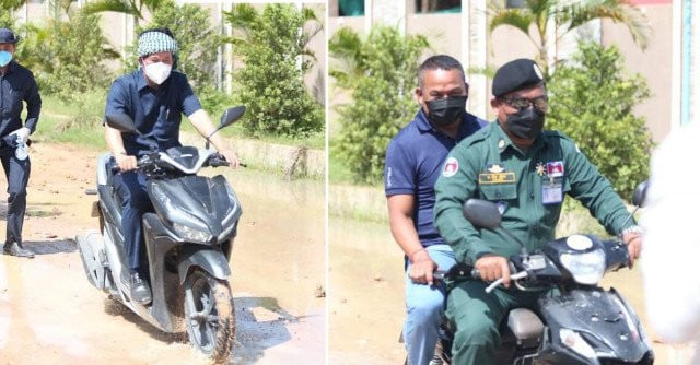 Top Phnom Penh Officials Fined for Driving without Helmets