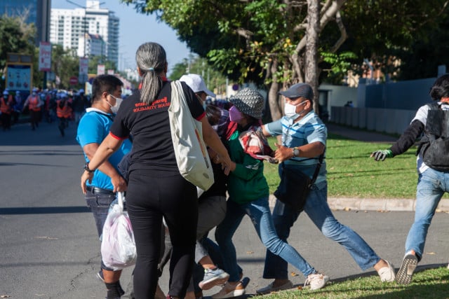 NagaWorld Union Leader Arrested in Chaotic Scenes Outside Australian Embassy