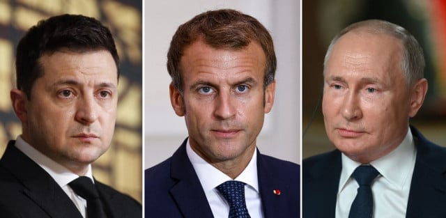 Macron heads to Moscow in bid to ease Ukraine tensions