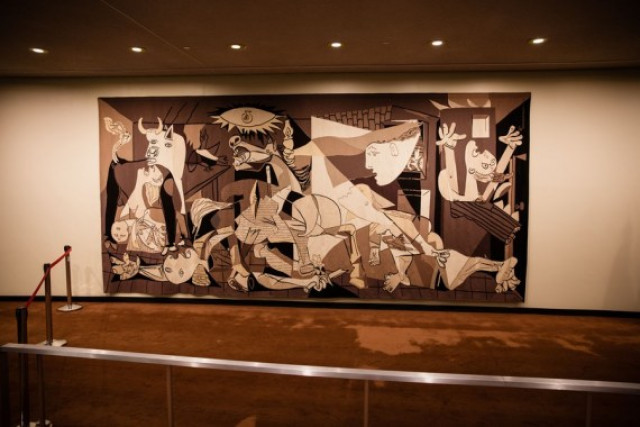 Picasso's anti-war tapestry back at UN Headquarters in New York