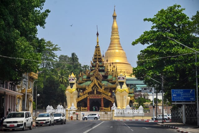 Dry streets as Myanmar boycotts water festival to protest junta