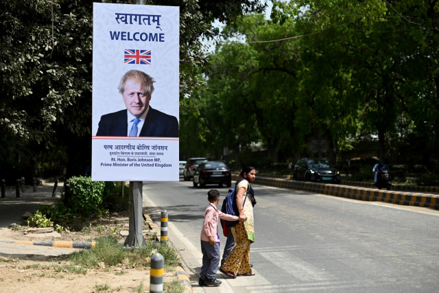 UK's PM arrives in India for hard sell on anti-Russia action