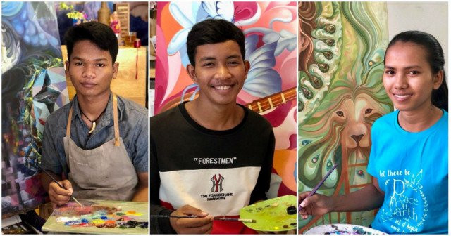 Young Siem Reap People Afford College Through Paintings