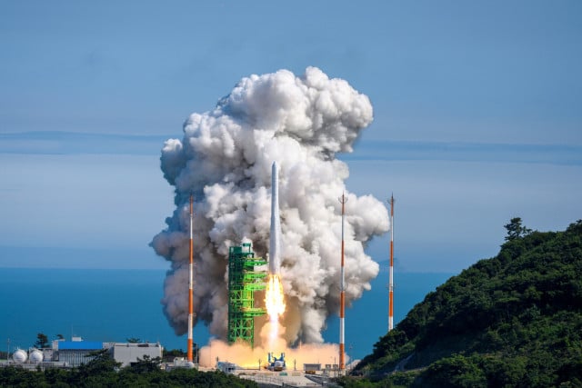 South Korea space rocket launch puts satellites in orbit