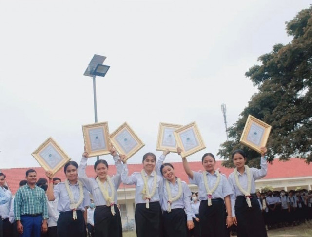 Female Students of Prey Veng Province Win Cambodia’s Student Literature Awards 2022