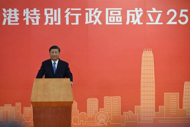 Chinese leader Xi says Hong Kong 'reborn of fire' as visit to city begins