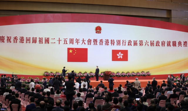 Xi hopes Hong Kong people will jointly uphold harmony, stability