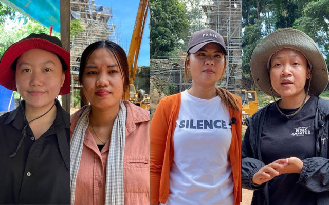 Women Lead Restoration of Angkor Thom’s West Gate