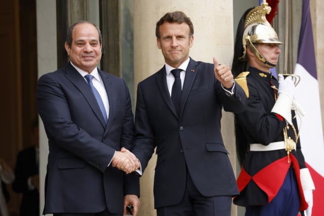 Macron hosts close ally Egypt's al-Sisi