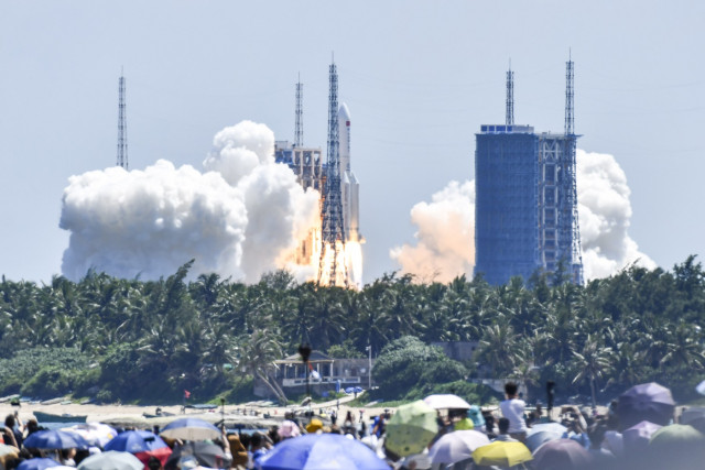 China launches second of three space station modules