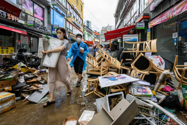 South Korea flooding death toll rises to nine