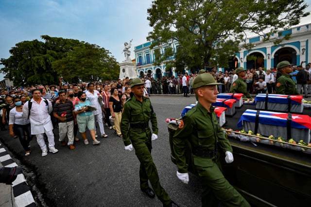 Cuba bids farewell to firefighters killed in fuel depot blaze