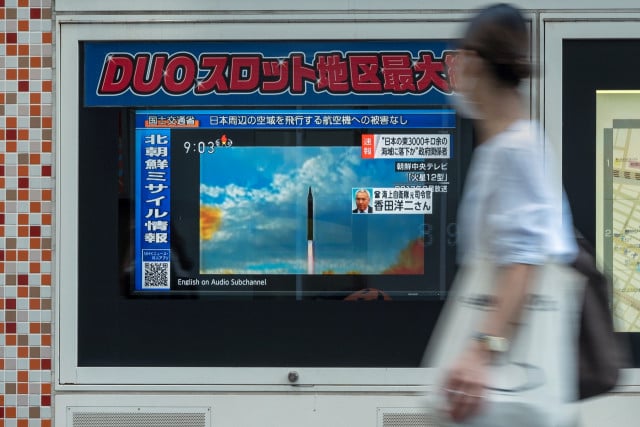 North Korea fires intermediate-range ballistic missile over Japan