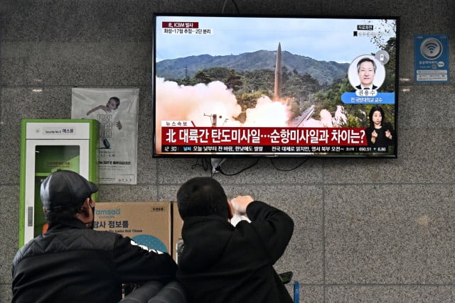 N. Korea fires missile hours after warning of 'fiercer' military response