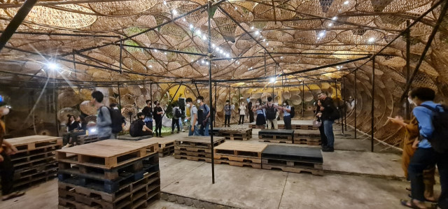 An Artist Creates a Bamboo Canopy to Promote Sustainable Designs