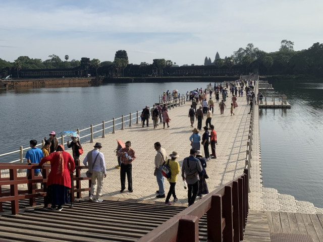 Cambodia rejoices as foreign tourists gradually return to famed Angkor