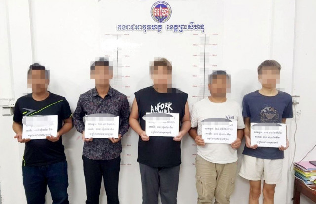 Five Held on Hostage Charges in Preah Sihanouk Province