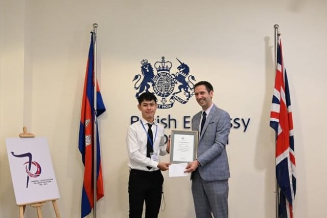 A Cambodian Student Opts for Simplicity to Mark 70 Years of Cambodia-United Kingdom Diplomatic Relations