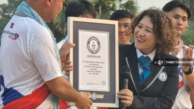 Cambodia Breaks New Largest Origami Display World Record