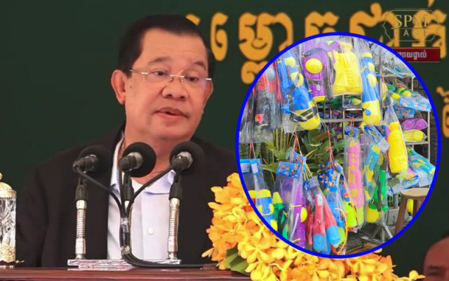 Ban Water Guns Next Year, Says Hun Sen