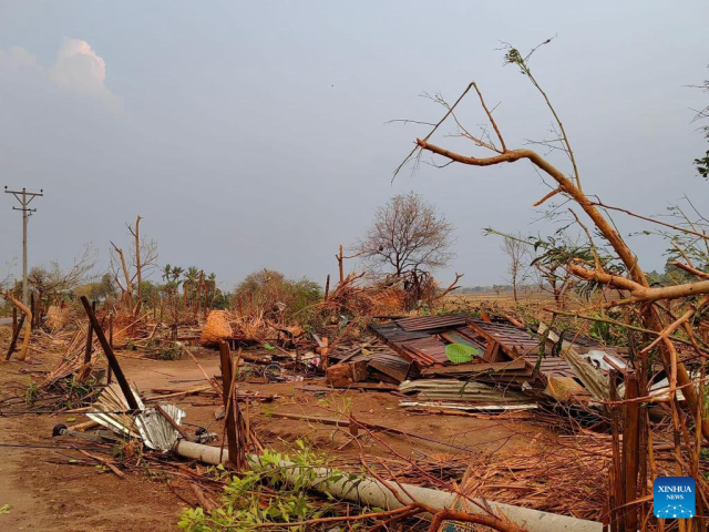 6 Killed, Over 100 Injured After Tornado Hits Central Myanmar