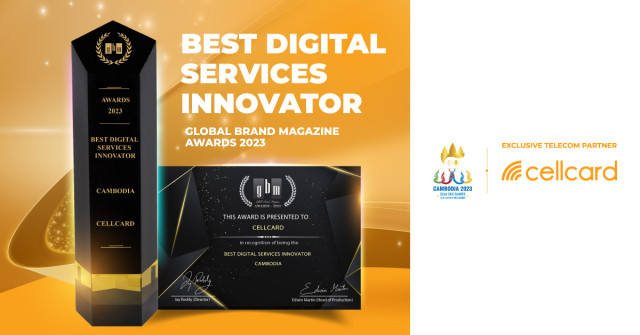 Cellcard Awarded Cambodia’s Best Digital Services Innovator by Global Brands Magazine 