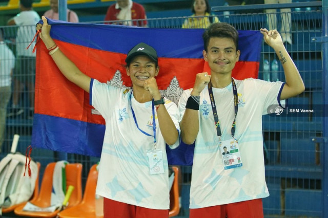 Cambodia Claims Gold and Silver for Soft Tennis
