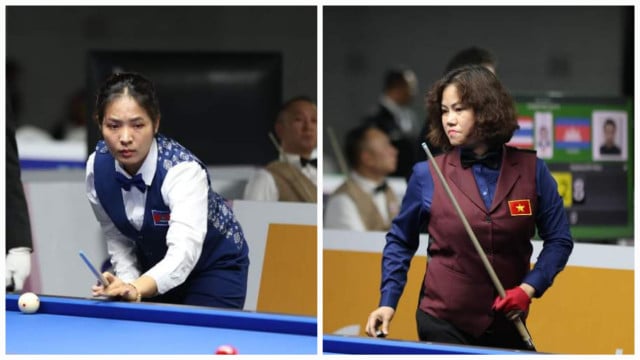 Cambodian Billiards Champion Sruong Pheavy Loses her Chance at a Second Gold Medal