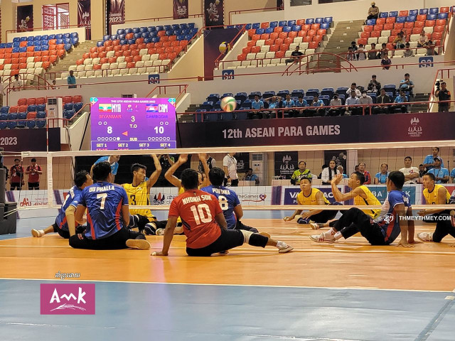 Cambodia's Sitting Volleyball Loses Gold Ranking 