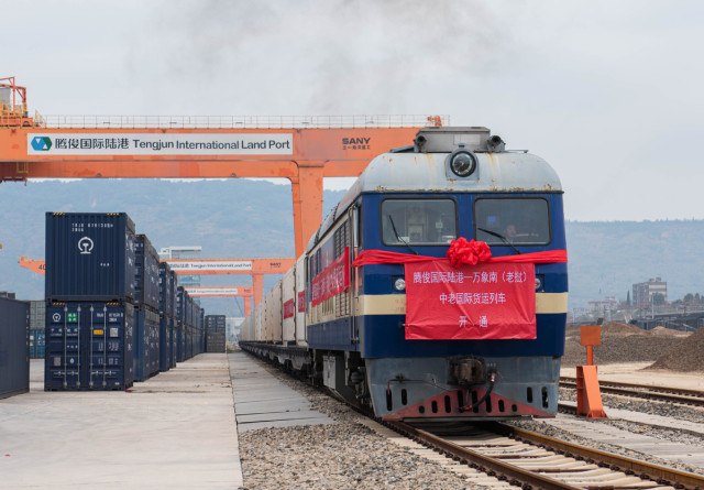 China-Laos Railway Carries over 4 mln Tons Cross-border Goods