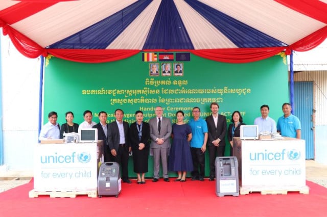 UNICEF Donates 7 mln USD Medical Equipment for Oxygen Therapy to Cambodia