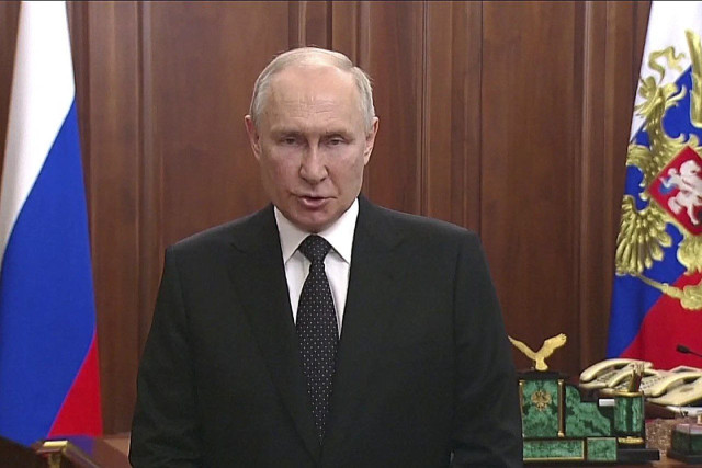 Putin calls armed rebellion by mercenary chief a betrayal and promises to defend Russia