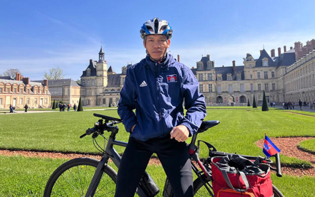 Pho Phalla Cycles Through Europe for Cambodian Children 