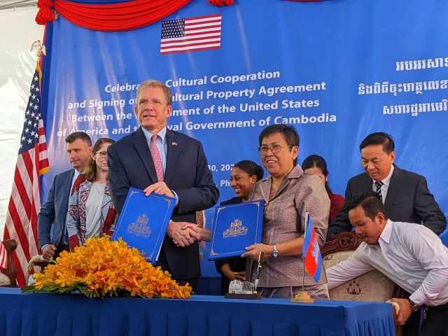 Cambodia and US Extend Culture Pact with Temple Aid