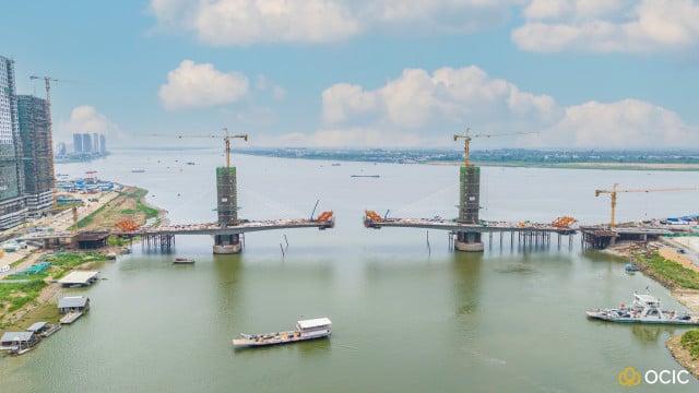 Koh Pich Koh Norea Bridge Nears Completion Cambodianess   1693481109kevnf Koh Norea 