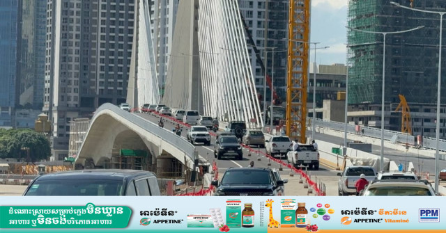 Koh Pich-Koh Norea Bridge Opened for Temporary Use