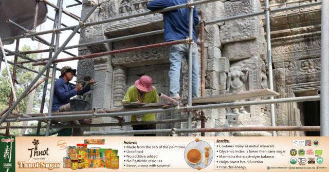 The Tower Restoration Project at Ta Prohm Kel Temple now Completed in Angkor Park